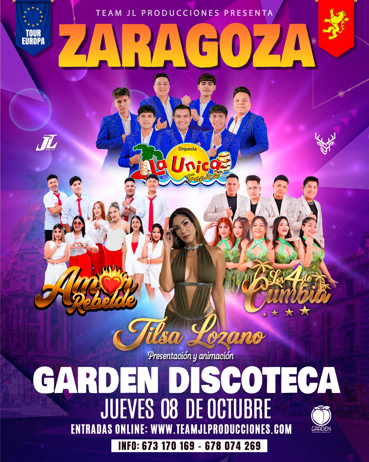 Flyer Concierto Zaragoza
